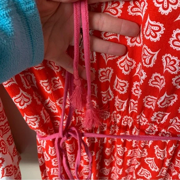 Boden Falling petals jersey midi dress - Picture 9 of 10